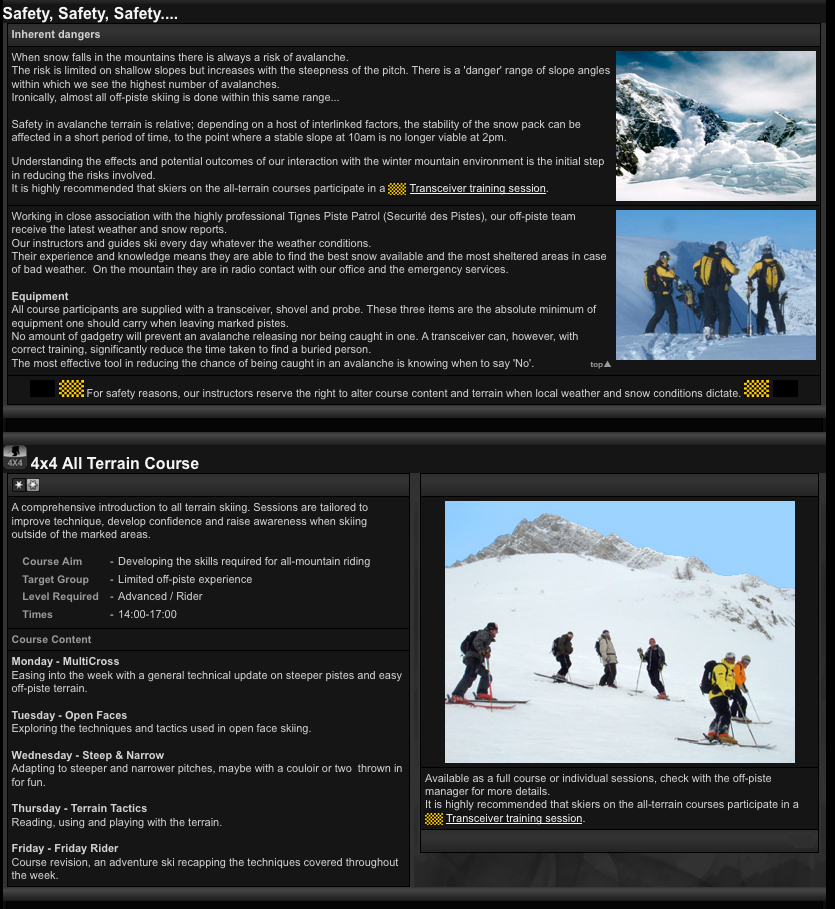 EV2 All terrain Val d'Isere Lessons