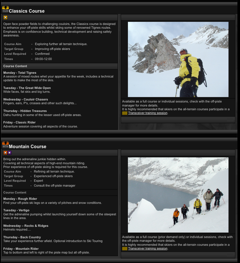 EV2 All terrain Val d'Isere Lessons