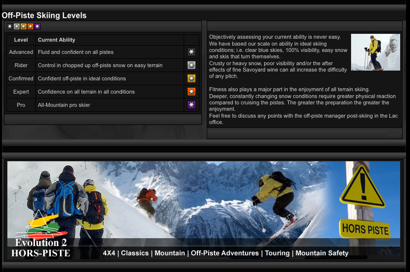 EV2 All terrain Val d'Isere Lessons